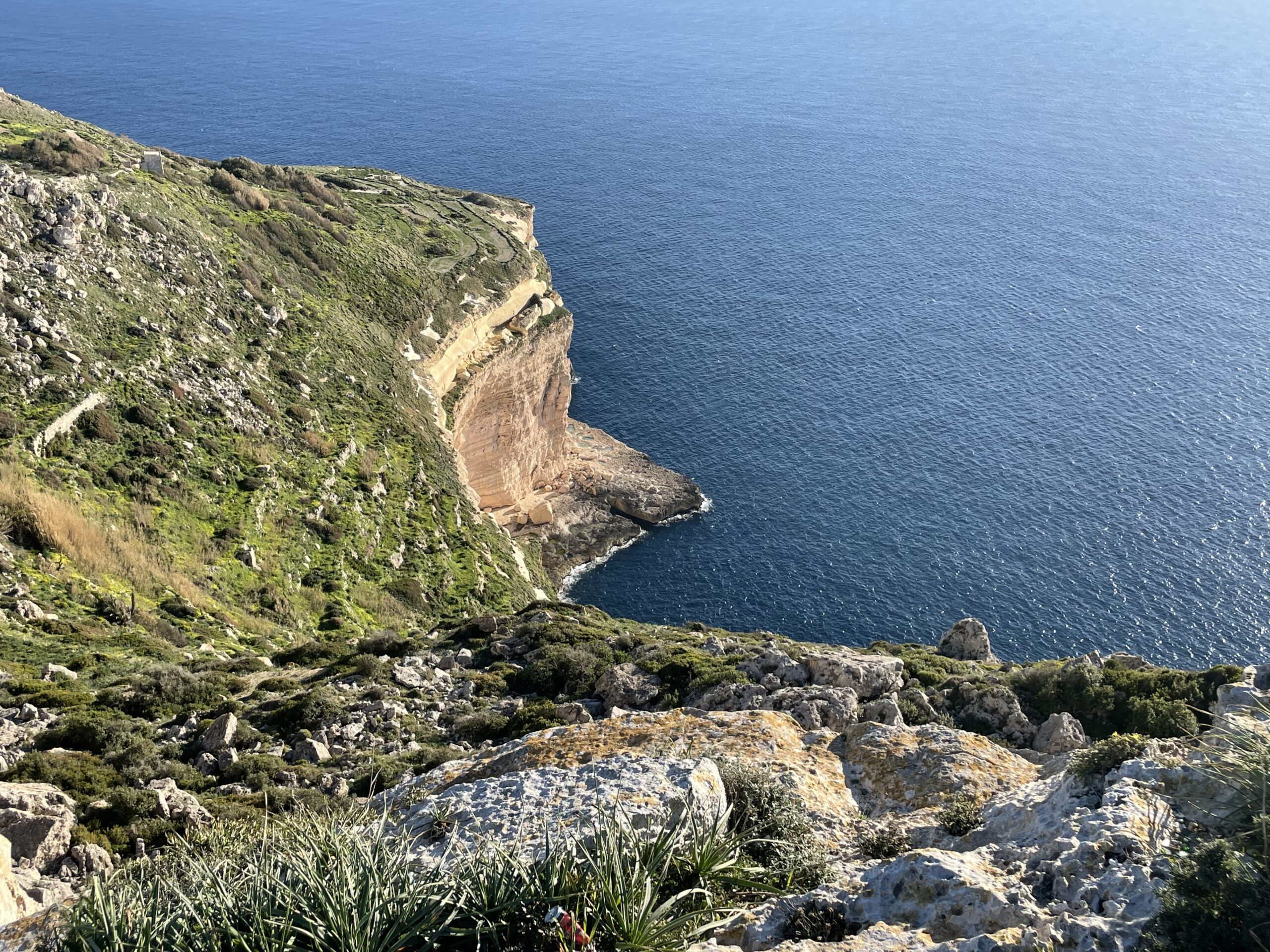 Jedne z najwyższych klifów południowej Europy znajdziemy w południowej Malcie