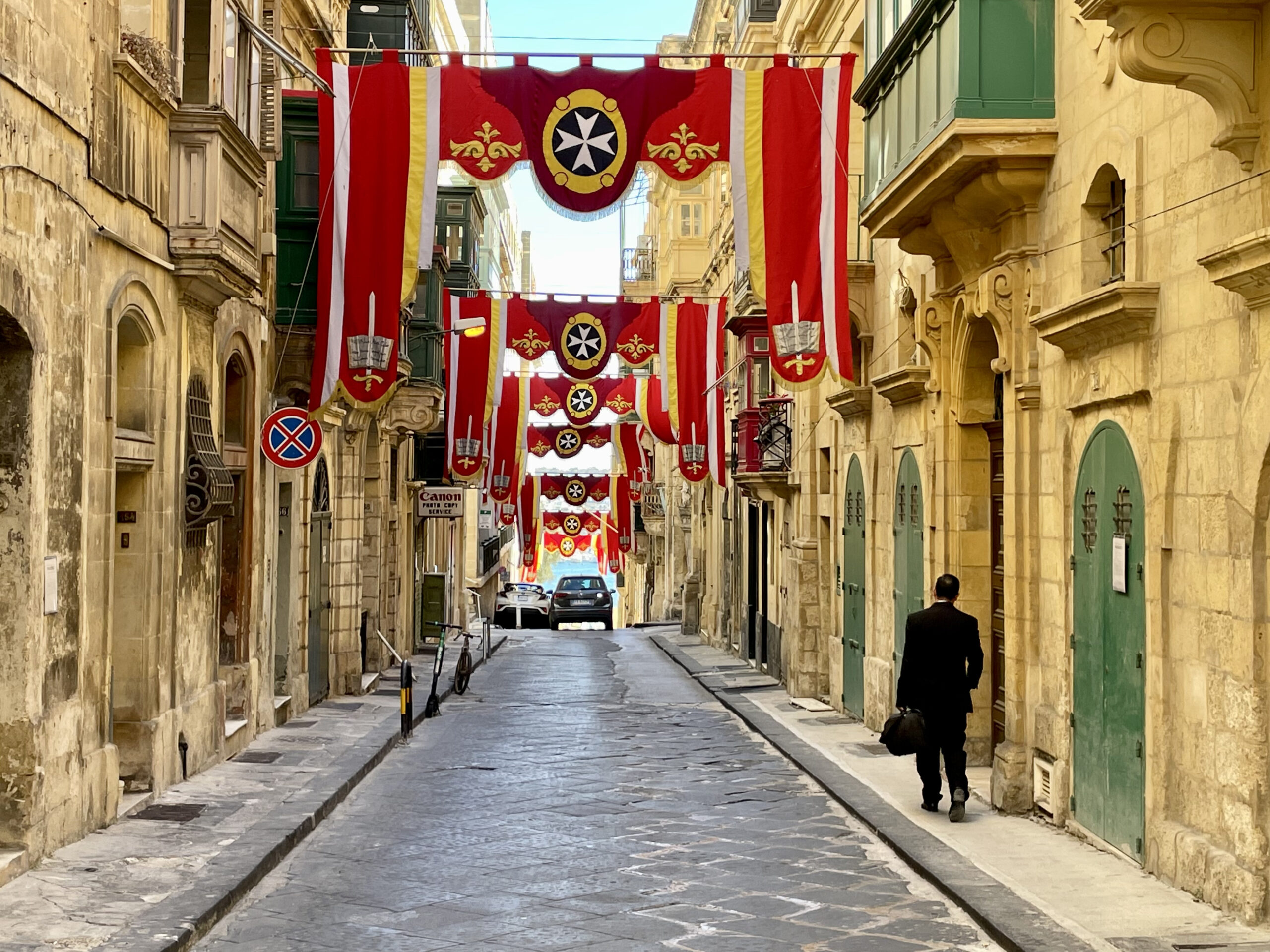 Valletta jest pięknie dekorowana przed świętem św.Pawła, które przypada 10 lutego
