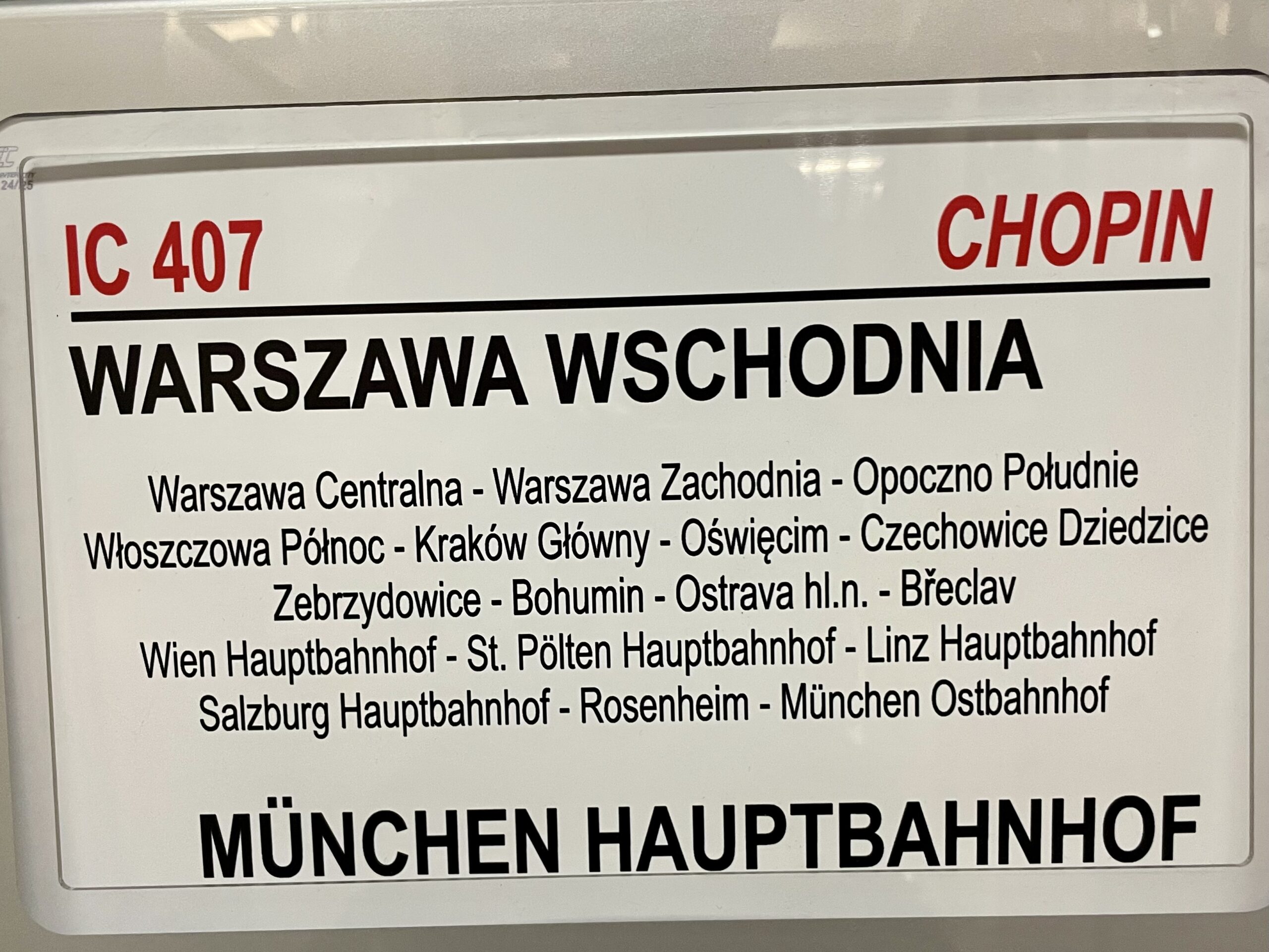 Nocny pociąg do Salzburga zatrzymuje się w 7 miastach w Polsce
